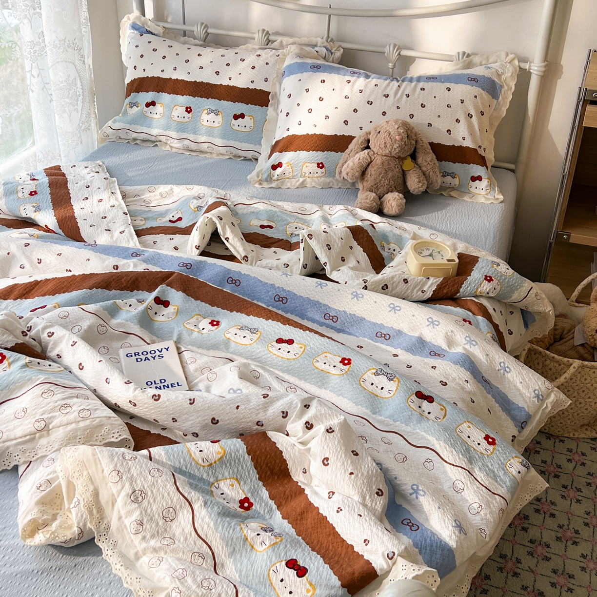 91家纺网 家纺一手货源 找家纺 （总）欣宜家纺 2026新款A类全棉花边泡芙棉夏被夏凉被