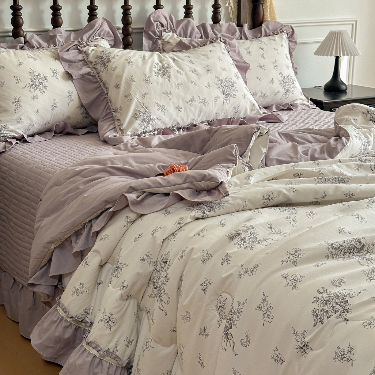 91家纺网 家纺一手货源 找家纺 星光耀 2026新款A类凉感天丝棉夏被床盖四件套 南阳假日