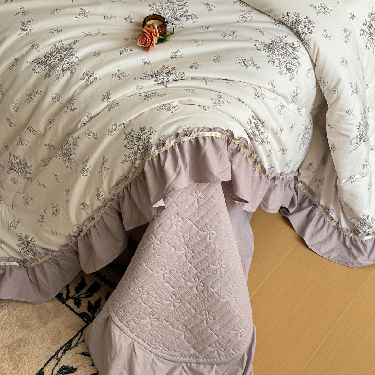 91家纺网 家纺一手货源 找家纺 星光耀 2026新款A类凉感天丝棉夏被床盖四件套 南阳假日