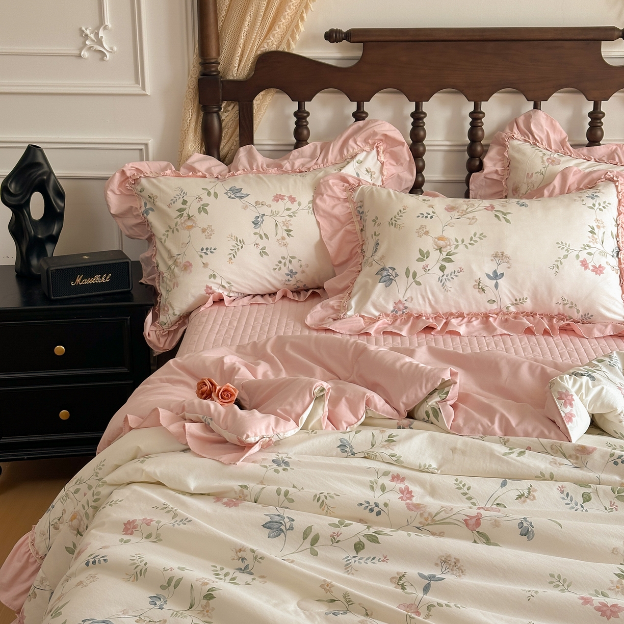 91家纺网 家纺一手货源 找家纺 星光耀 2026新款A类凉感天丝棉夏被床盖四件套 未央