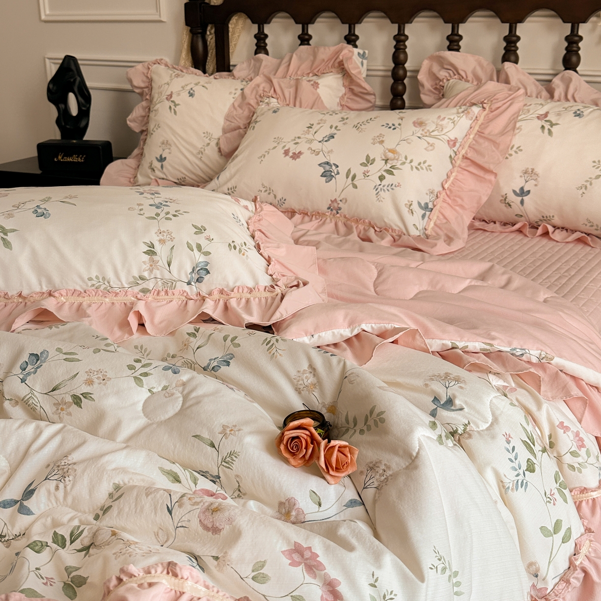 91家纺网 家纺一手货源 找家纺 星光耀 2026新款A类凉感天丝棉夏被床盖四件套 未央