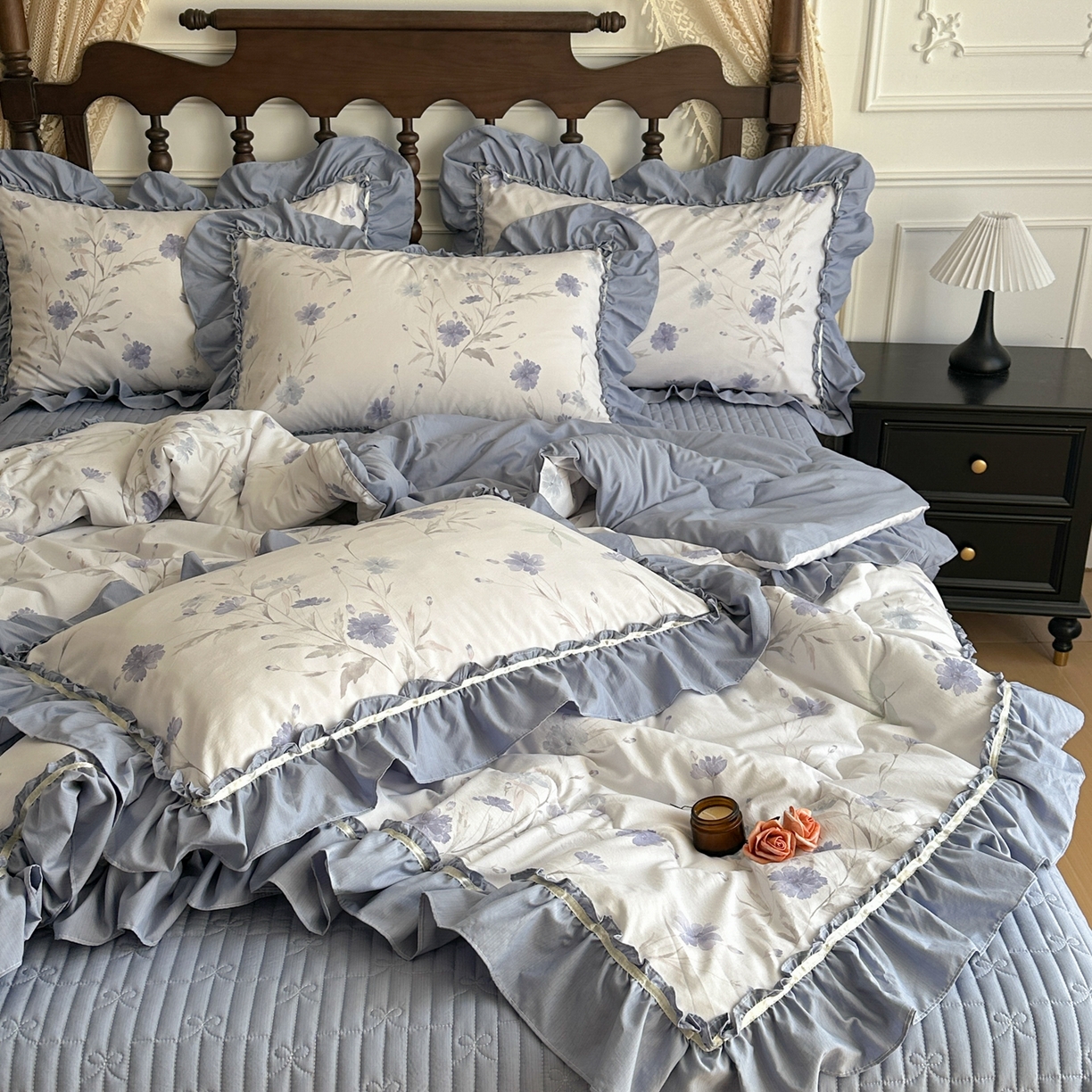 91家纺网 家纺一手货源 找家纺 星光耀 2026新款A类凉感天丝棉夏被床盖四件套 温岚