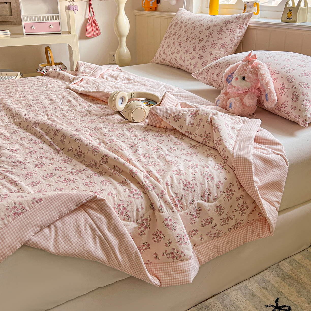 91家纺网 家纺一手货源 找家纺 （总）欣宜家纺 2026新款A类水洗棉棉花夏被夏凉被