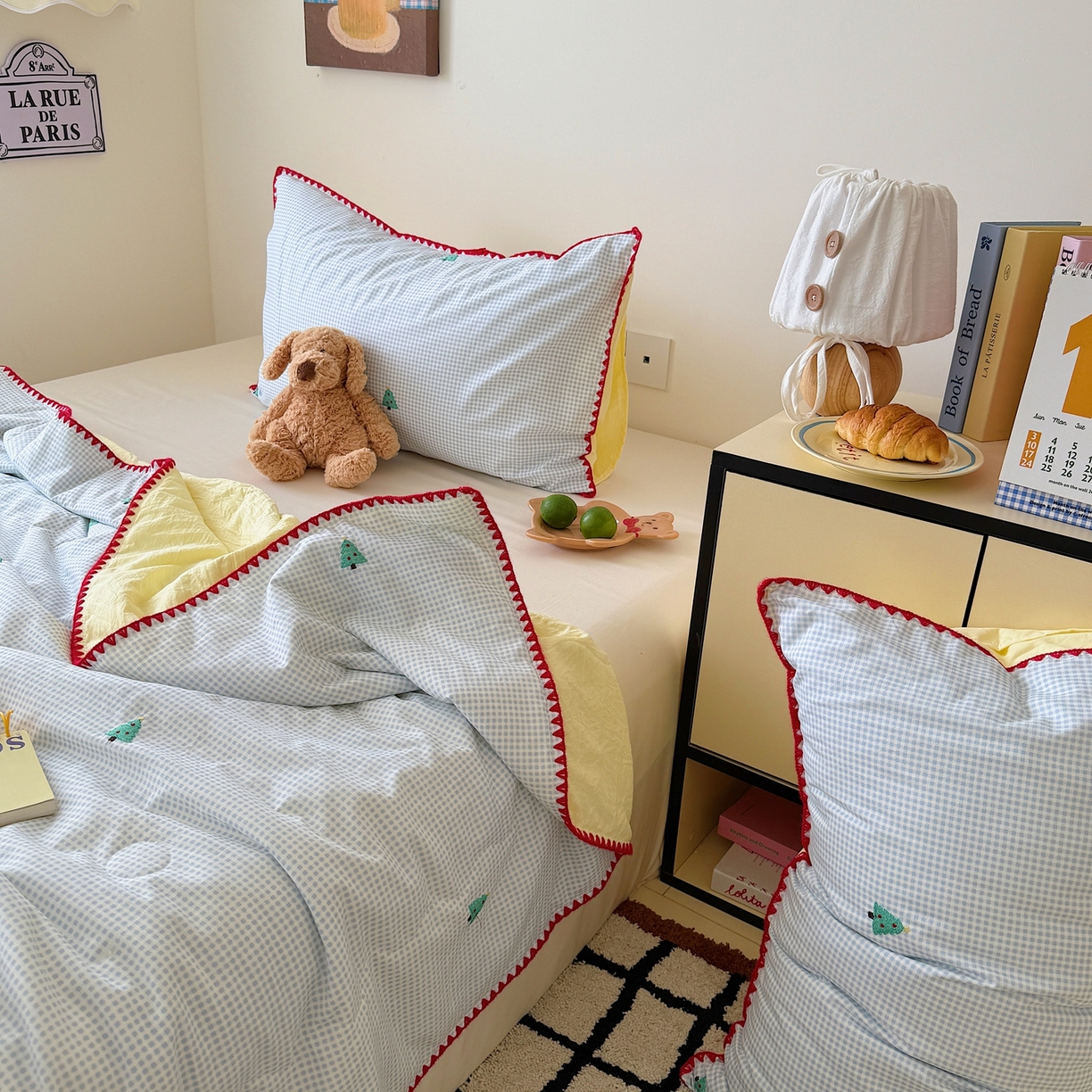 91家纺网 家纺一手货源 找家纺 顾里家纺 2026新款韩风刺绣云朵棉夏被夏凉被空调被 圣诞树