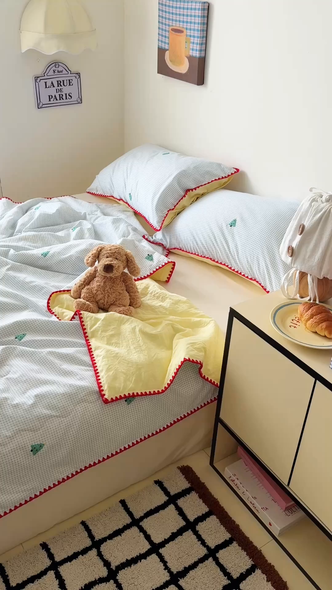 91家纺网 家纺一手货源 找家纺 顾里家纺 2026新款韩风刺绣云朵棉夏被夏凉被空调被 圣诞树