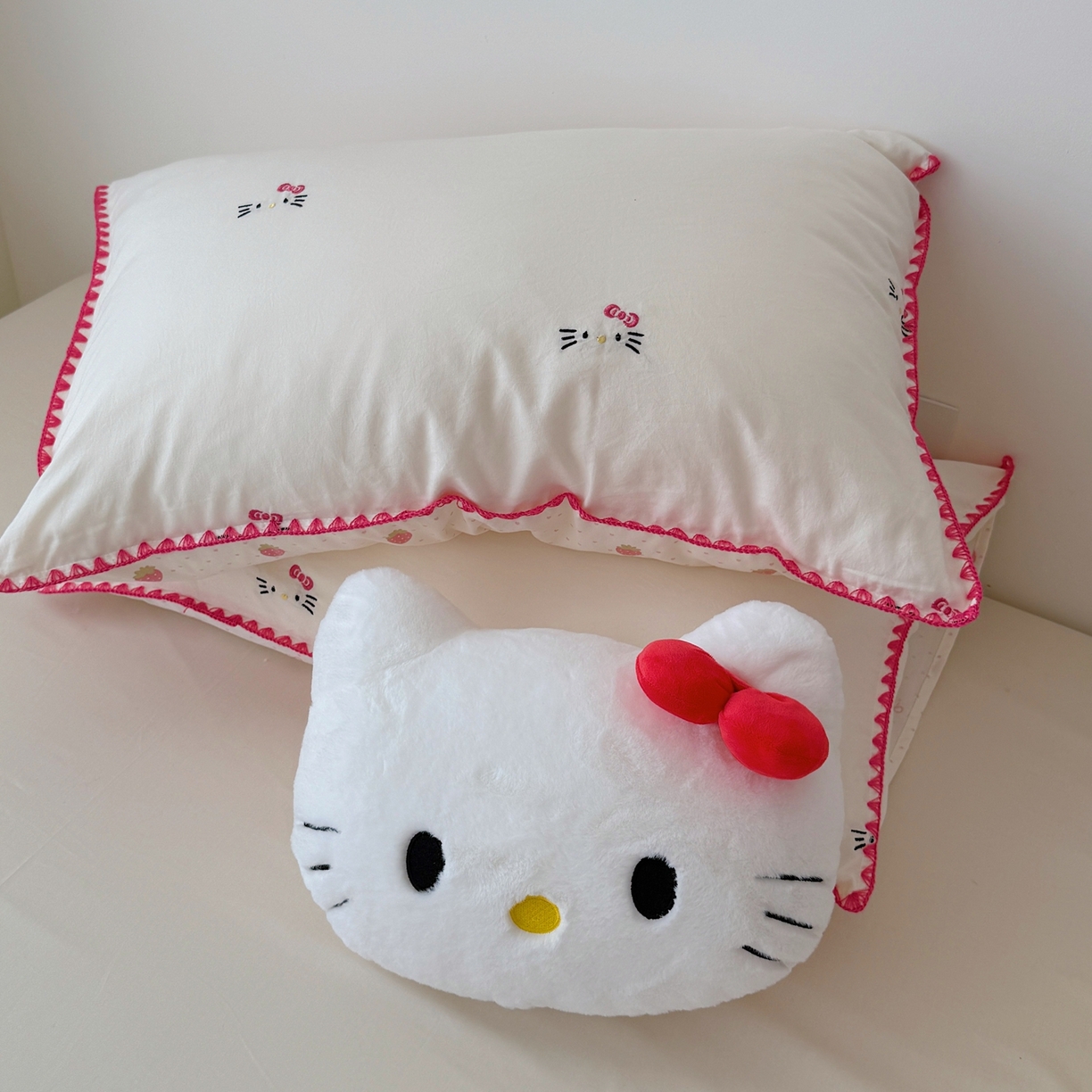 91家纺网 家纺一手货源 找家纺 顾里家纺 2026新款韩风刺绣云朵棉夏被夏凉被空调被 甜心萌物