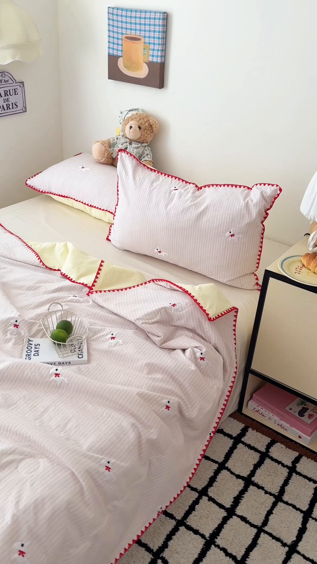 91家纺网 家纺一手货源 找家纺 顾里家纺 2026新款韩风刺绣云朵棉夏被夏凉被空调被 芝心马