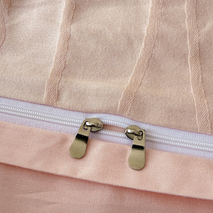 91家纺网 家纺一手货源 找家纺 雅萱家纺 2026新款60支提花全棉四件套 爱心-粉玉