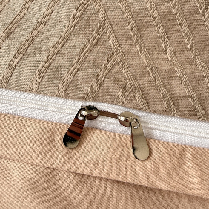 91家纺网 家纺一手货源 找家纺 雅萱家纺 2026新款60支提花全棉四件套 格纹-卡其