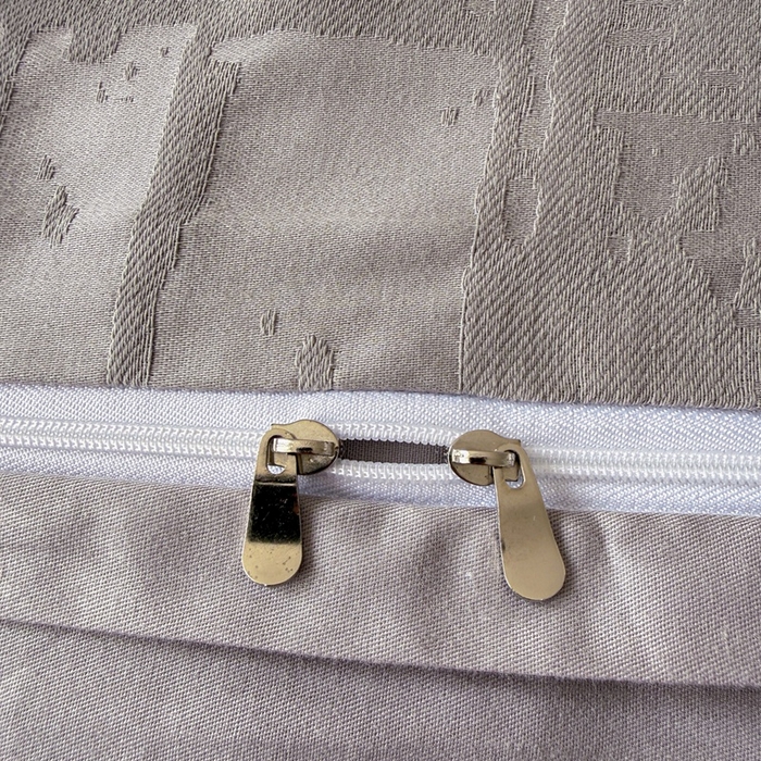 91家纺网 家纺一手货源 找家纺 雅萱家纺 2026新款60支提花全棉四件套 经典-浅灰