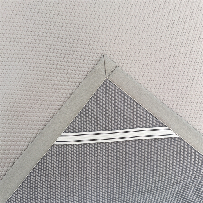 91家纺网 家纺一手货源 找家纺 喜居 2026新款PE凉感小熊刺绣平席席子凉席 PE凉感刺绣平席-Miss Bear-灰