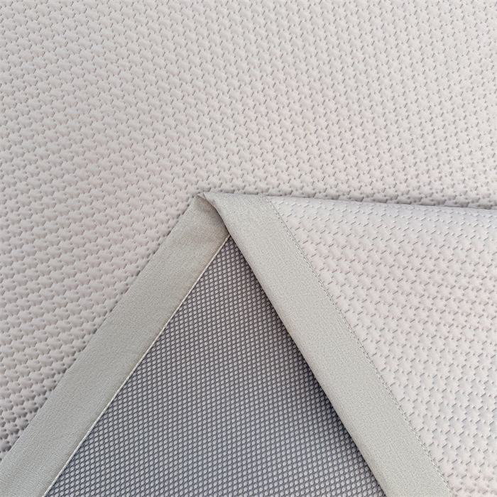 91家纺网 家纺一手货源 找家纺 喜居 2026新款PE凉感小熊刺绣平席席子凉席 PE凉感刺绣平席-Miss Bear-灰