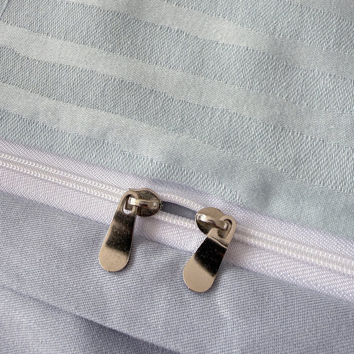 91家纺网 家纺一手货源 找家纺 雅萱家纺 2026新款60支提花全棉四件套 条纹-碧水