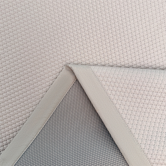 91家纺网 家纺一手货源 找家纺 喜居 2026新款PE凉感小熊刺绣平席席子凉席 PE凉感刺绣平席-Mr. Bear-灰