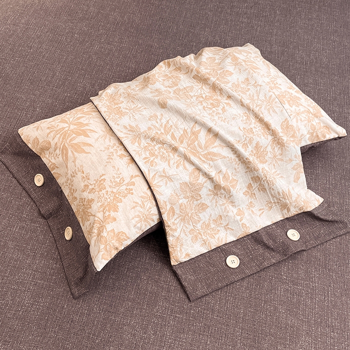 91家纺网 家纺一手货源 找家纺 （总）圣比熊 2026新款A类原麻纽扣枕套宿舍单只枕芯套枕头套一对装枕芯内胆套