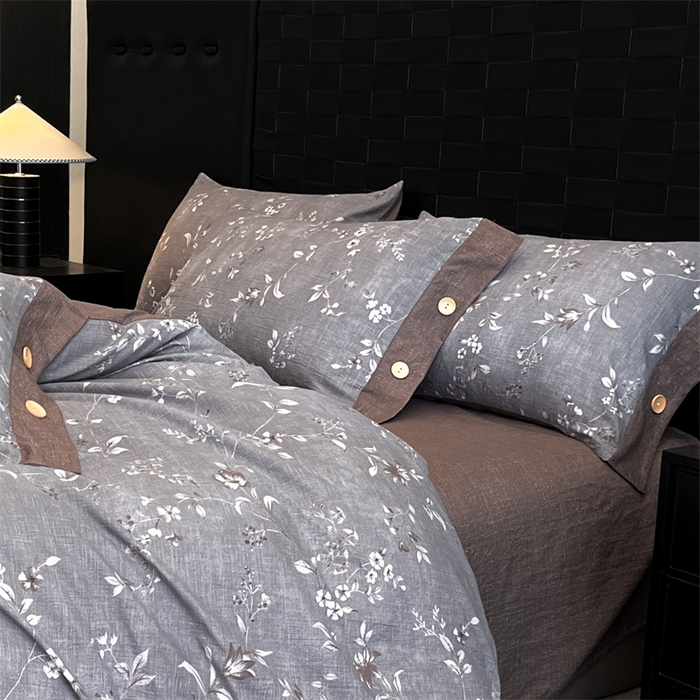 91家纺网 家纺一手货源 找家纺 圣比熊 2026新款A类原麻纽扣枕套宿舍单只枕芯套枕头套一对装枕芯内胆套 花蕾