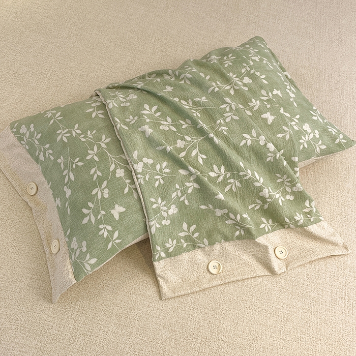 91家纺网 家纺一手货源 找家纺 （总）梦舒羽 2026新款A类原麻纽扣枕套宿舍单只枕芯套枕头套一对装枕芯内胆套