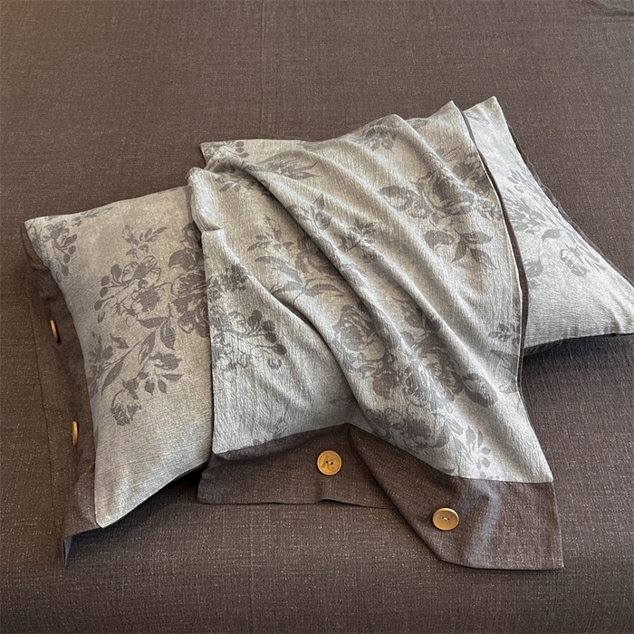 91家纺网 家纺一手货源 找家纺 （总）梦舒羽 2026新款A类原麻纽扣枕套宿舍单只枕芯套枕头套一对装枕芯内胆套