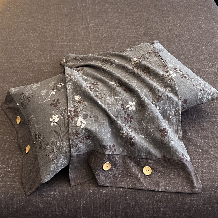 91家纺网 家纺一手货源 找家纺 （总）梦舒羽 2026新款A类原麻纽扣枕套宿舍单只枕芯套枕头套一对装枕芯内胆套