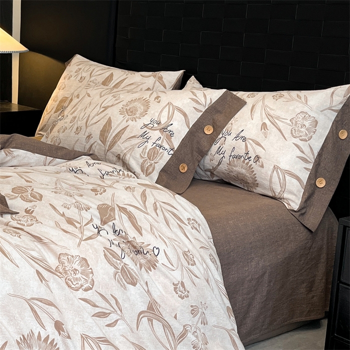 91家纺网 家纺一手货源 找家纺 梦舒羽 2026新款A类原麻纽扣枕套宿舍单只枕芯套枕头套一对装枕芯内胆套 向阳花开