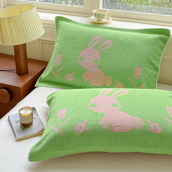 91家纺网 家纺一手货源 找家纺 （总）乐家毛巾被（工厂自产自销） 2026新款A类全棉纯棉色织提花抗菌毛圈枕巾