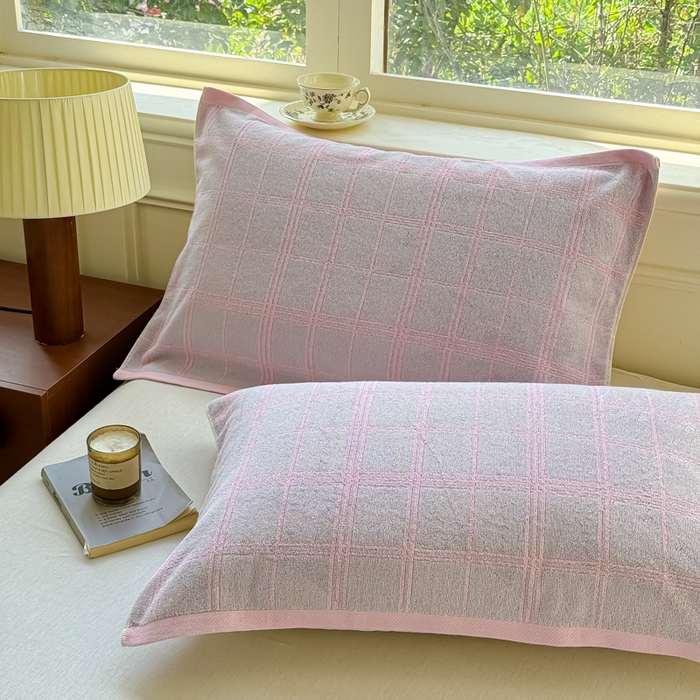 91家纺网 家纺一手货源 找家纺 （总）乐家毛巾被（工厂自产自销） 2026新款A类全棉纯棉色织提花抗菌毛圈枕巾