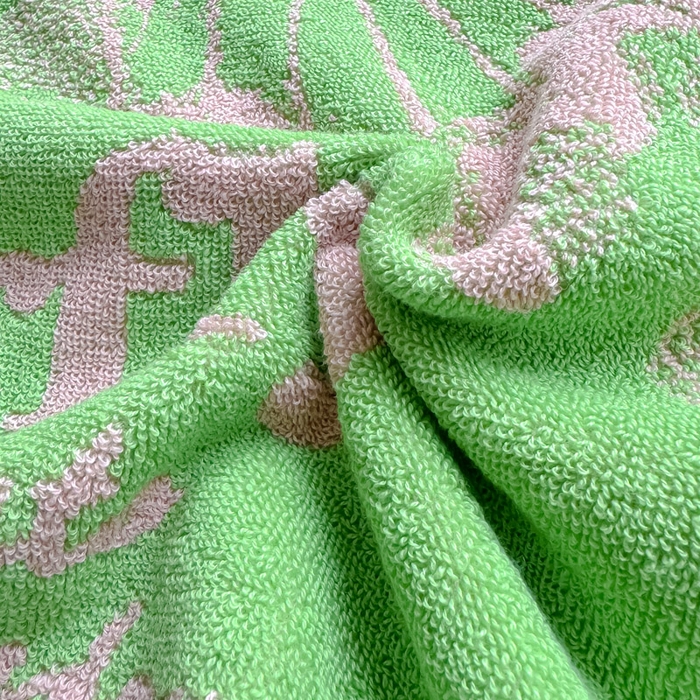 91家纺网 家纺一手货源 找家纺 乐家毛巾被（工厂自产自销） 2026新款A类全棉纯棉色织提花抗菌毛圈枕巾 蝶影