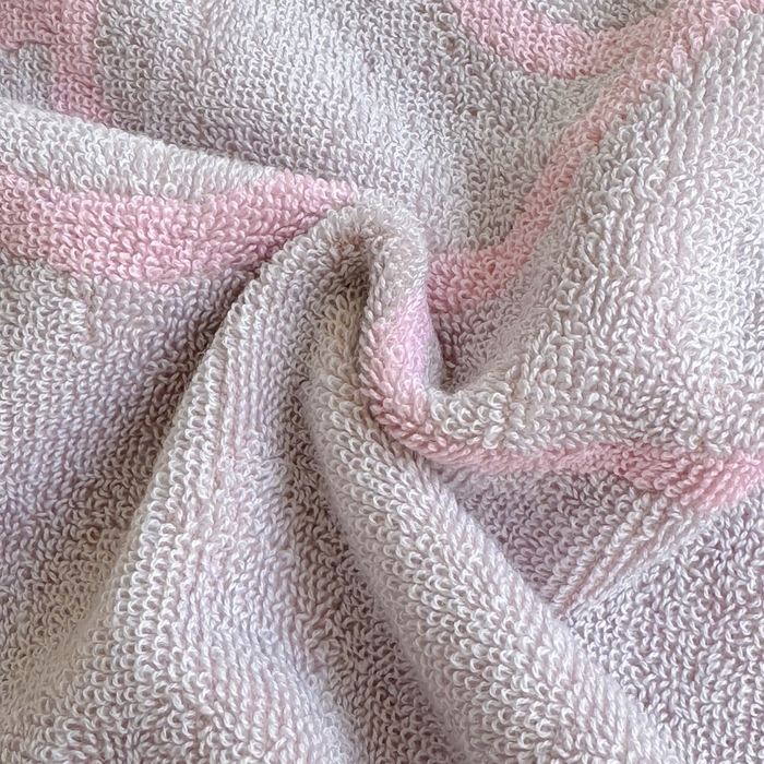 91家纺网 家纺一手货源 找家纺 乐家毛巾被（工厂自产自销） 2026新款A类全棉纯棉色织提花抗菌毛圈枕巾 玫瑰物语紫