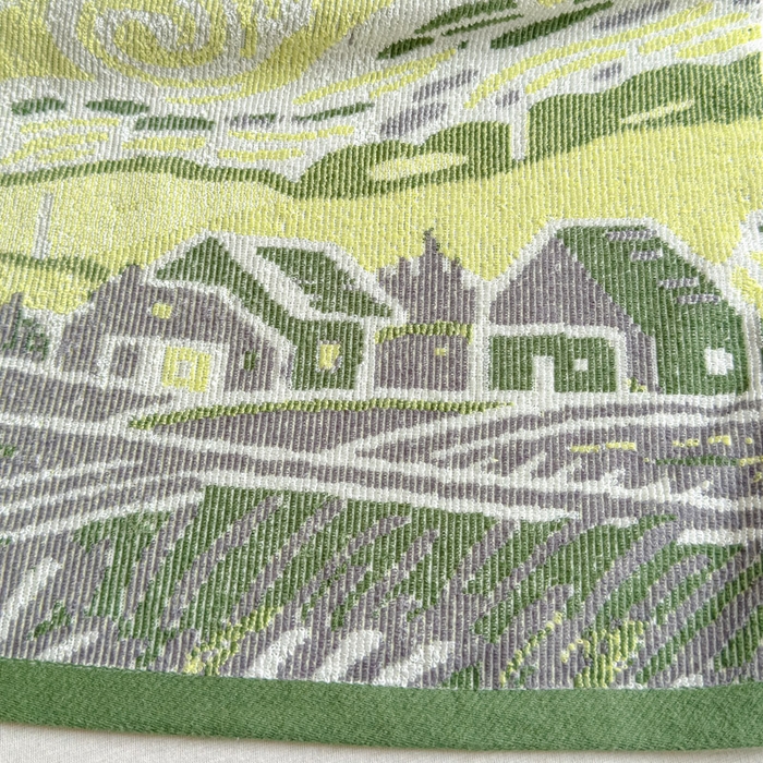 91家纺网 家纺一手货源 找家纺 乐家毛巾被（工厂自产自销） 2026新款A类全棉纯棉色织提花抗菌毛圈枕巾 梦中小镇