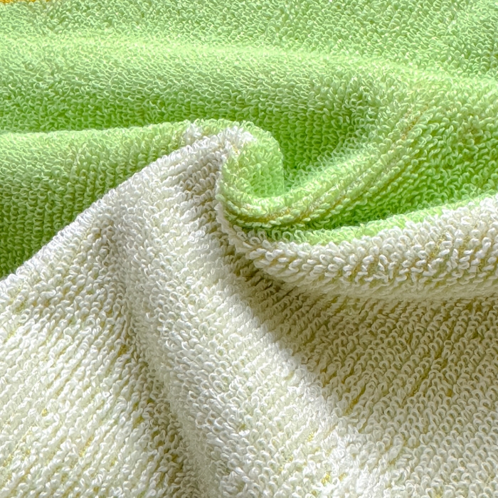91家纺网 家纺一手货源 找家纺 乐家毛巾被（工厂自产自销） 2026新款A类全棉纯棉色织提花抗菌毛圈枕巾 向阳花绿