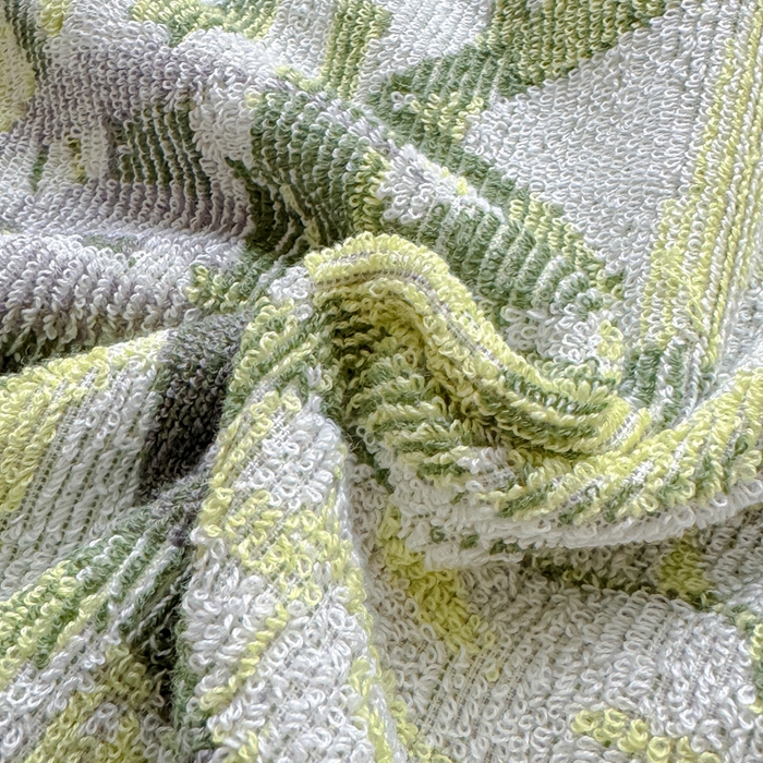 91家纺网 家纺一手货源 找家纺 乐家毛巾被（工厂自产自销） 2026新款A类全棉纯棉色织提花抗菌毛圈枕巾 竹影