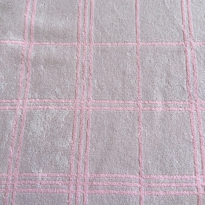 91家纺网 家纺一手货源 找家纺 乐家毛巾被（工厂自产自销） 2026新款A类全棉纯棉色织提花抗菌毛圈枕巾 紫色格子