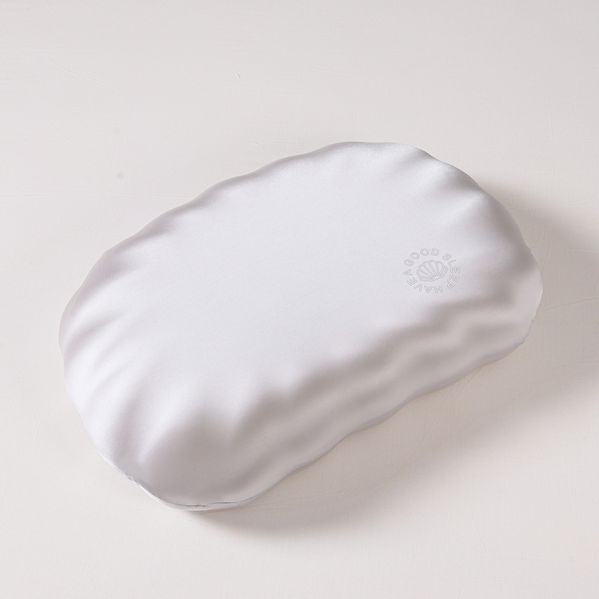 圣靓家纺 2026春夏新款贝壳零压力生物基枕慢回弹护颈椎枕头记忆棉枕芯 白色