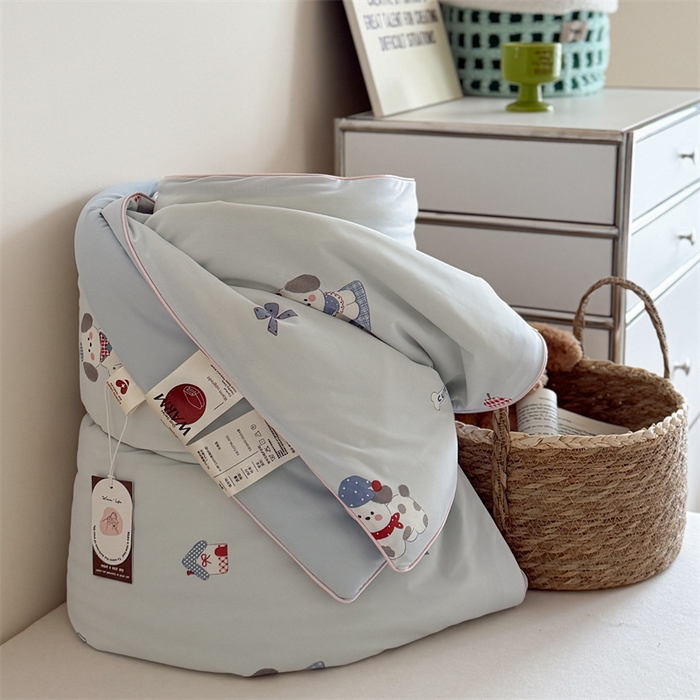 91家纺网 家纺一手货源 找家纺 （总）暖生活 2026新款A类冰皮氨纶凉感夏被 被子被芯