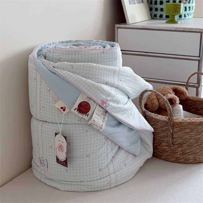 91家纺网 家纺一手货源 找家纺 （总）暖生活 2026新款A类冰皮氨纶凉感夏被 被子被芯