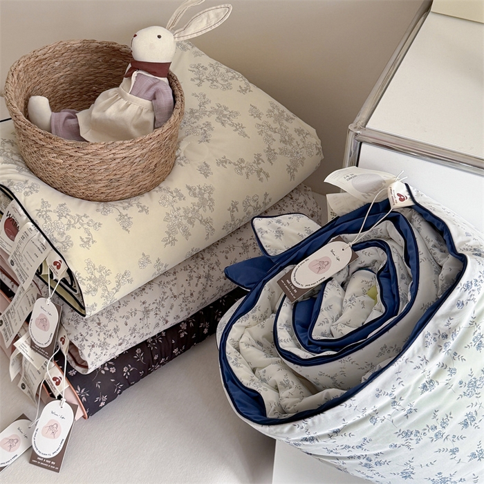 91家纺网 家纺一手货源 找家纺 暖生活 2026新款A类冰皮氨纶凉感夏被 被子被芯 组合图仅展示