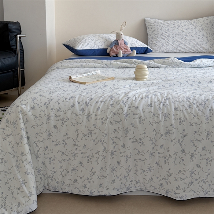 91家纺网 家纺一手货源 找家纺 暖生活 2026新款A类冰皮氨纶凉感夏被 被子被芯 清雅蓝