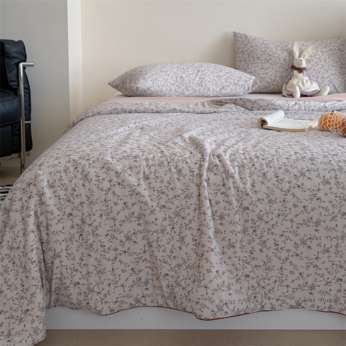 91家纺网 家纺一手货源 找家纺 暖生活 2026新款A类冰皮氨纶凉感夏被 被子被芯 晚香玉