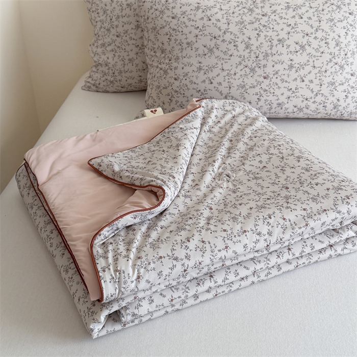 91家纺网 家纺一手货源 找家纺 暖生活 2026新款A类冰皮氨纶凉感夏被 被子被芯 晚香玉