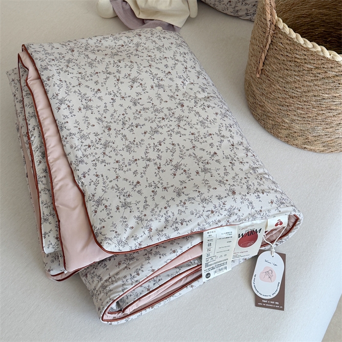 91家纺网 家纺一手货源 找家纺 暖生活 2026新款A类冰皮氨纶凉感夏被 被子被芯 晚香玉