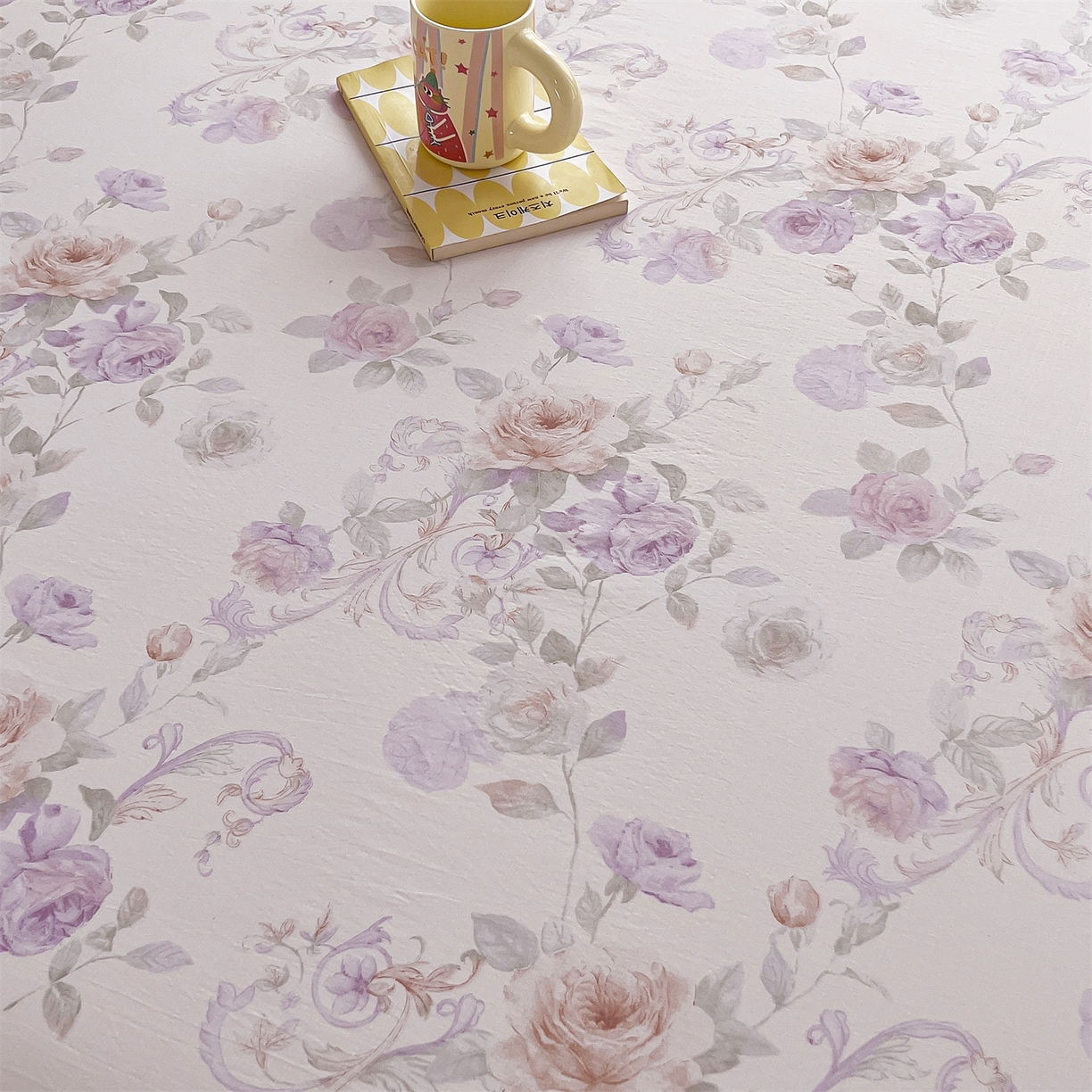 91家纺网 家纺一手货源 找家纺 慕木家纺 2026新款A类纯色印花慕丝棉床笠系列（抽空压缩可供跨境）（提供买家秀） 凡尔赛