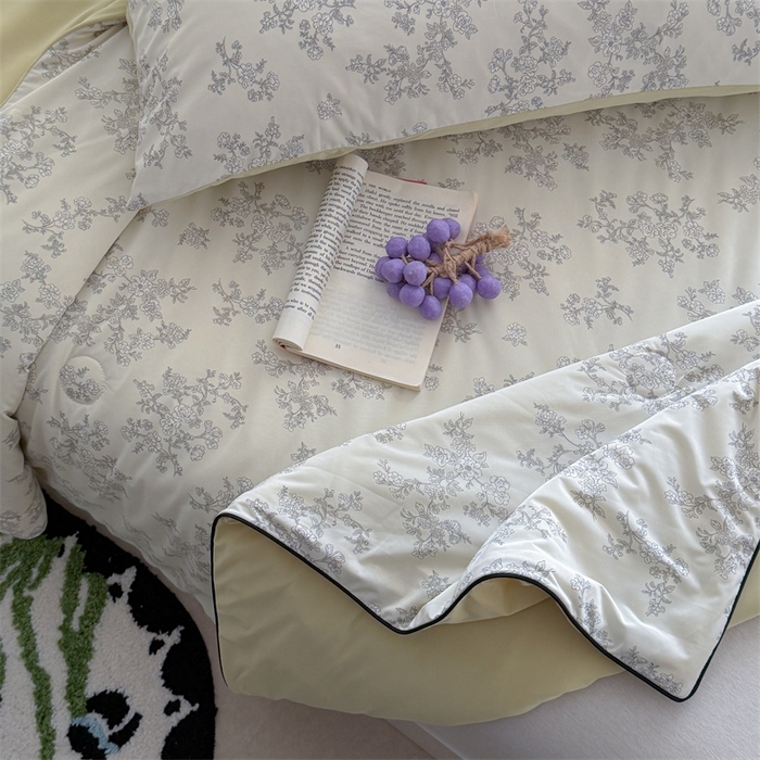 91家纺网 家纺一手货源 找家纺 暖生活 2026新款A类冰皮氨纶凉感夏被 被子被芯 午夜巴黎