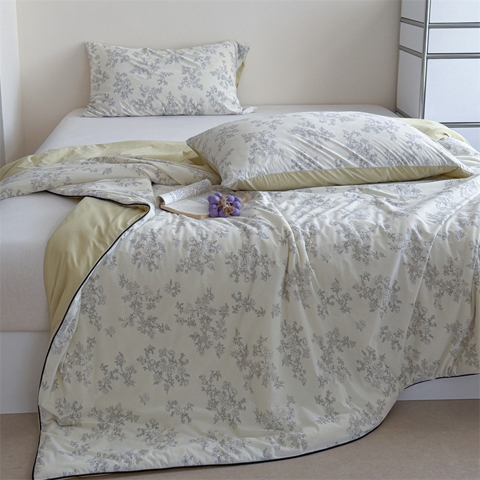 91家纺网 家纺一手货源 找家纺 暖生活 2026新款A类冰皮氨纶凉感夏被 被子被芯 午夜巴黎