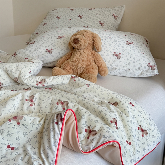 91家纺网 家纺一手货源 找家纺 暖生活 2026新款A类冰皮氨纶凉感夏被 被子被芯 樱桃小马