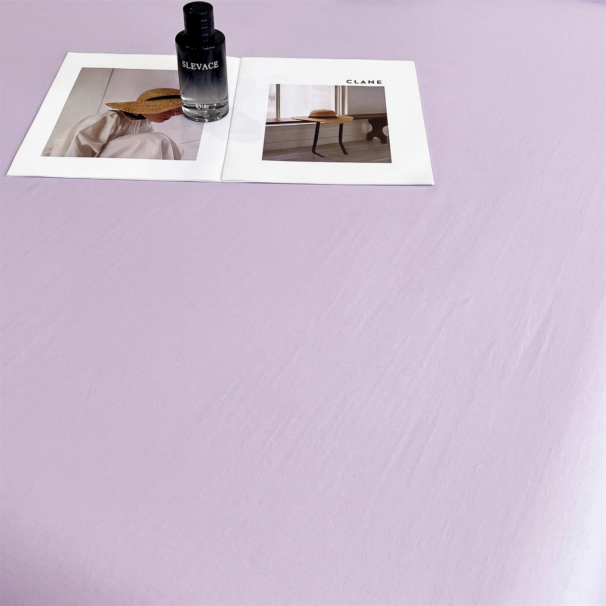 91家纺网 家纺一手货源 找家纺 慕木家纺 2026新款A类纯色印花慕丝棉床笠系列（抽空压缩可供跨境）（提供买家秀） 香薰紫