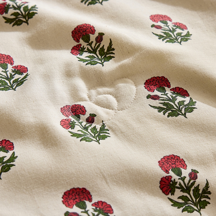 91家纺网 家纺一手货源 找家纺 蜜柚 2026新款麻本纪韩版复古雨露棉麻夏被夏凉被空调被 国风花