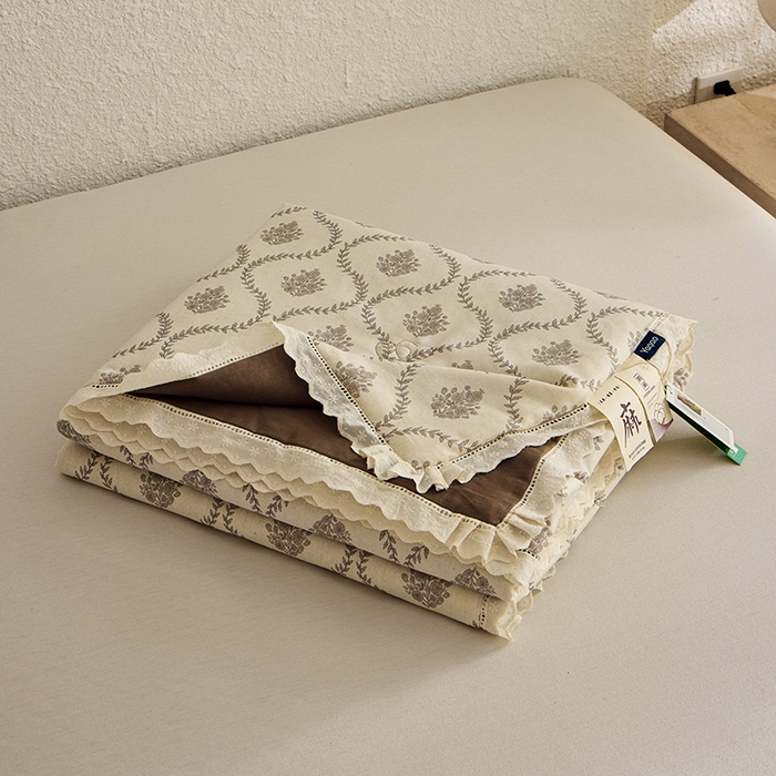 91家纺网 家纺一手货源 找家纺 蜜柚 2026新款麻本纪韩版复古雨露棉麻夏被夏凉被空调被 倾城