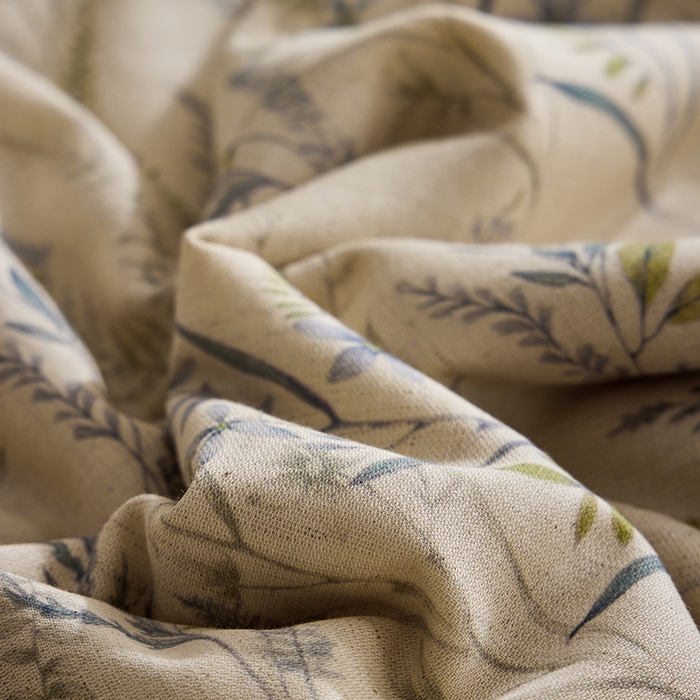 91家纺网 家纺一手货源 找家纺 蜜柚 2026新款麻本纪韩版复古雨露棉麻夏被夏凉被空调被 竹青绿