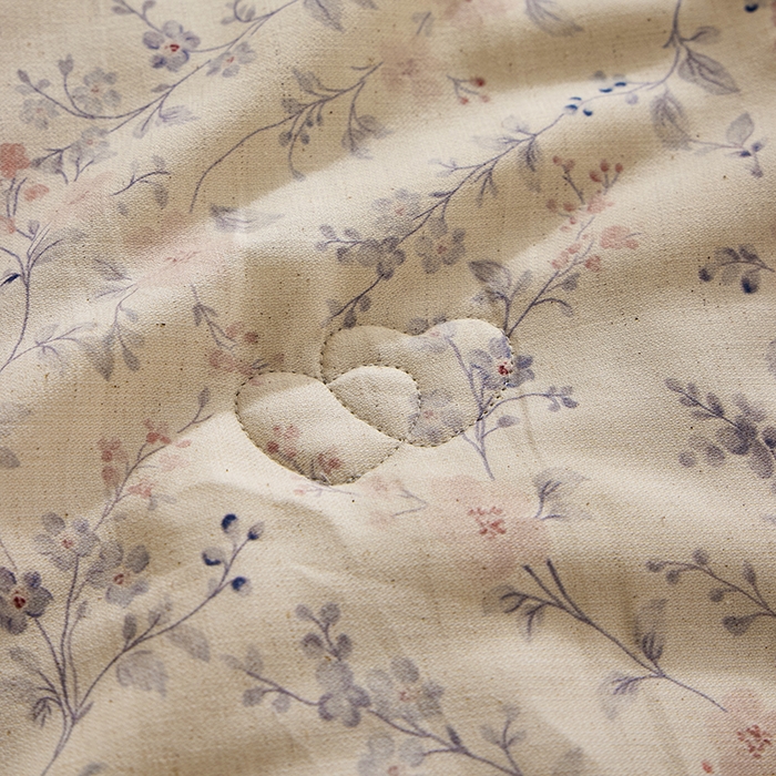 91家纺网 家纺一手货源 找家纺 蜜柚 2026新款麻本纪韩版复古雨露棉麻夏被夏凉被空调被 风信紫