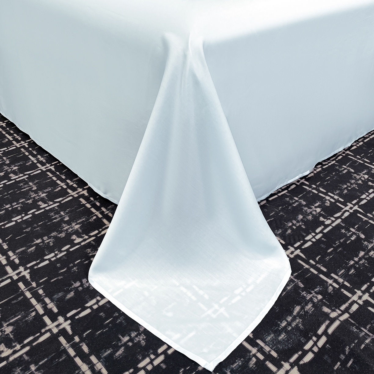 91家纺网 家纺一手货源 找家纺 尊妙被业 2026春夏新款莱赛尔天丝夏被蚕蛹蛋白夏被夏凉被空调被四件套-纯色款 静谧蓝